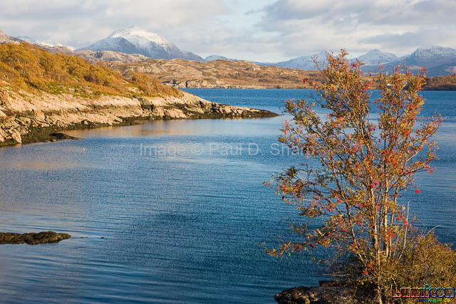 (View over Loch a' Chracaich to Beinn Alligin)